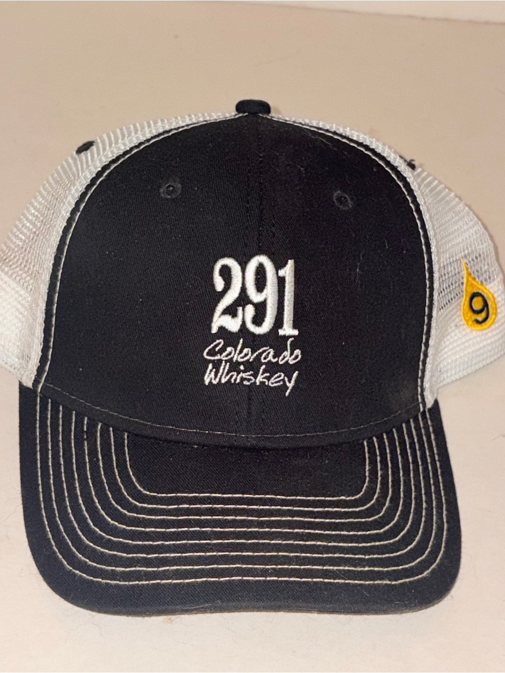291 Colorado Whiskey Hat Cap Black Embroidered Mesh Snapback Colorado Springs Co